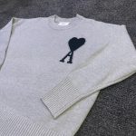 AMI Paris Men's Grey Jumper - Image 2