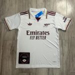 Adidas Men's Cream and Red Shirt