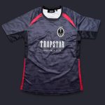Trapstar Men's Navy and Blue T-shirt