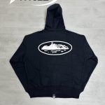 Corteiz Alcatraz Island Hoodie – Black | Puff Print - Image 6