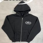 Corteiz Men's Black and White Hoodie