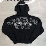 Corteiz Men's Black and White Hoodie - Image 5