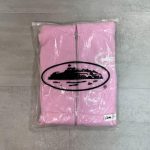 Corteiz Men's Pink and White Hoodie - Image 7