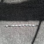 Silver Diamond Gem Tear Drop Bracelet