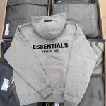 Essentials Men's Grey Hoodie - Image 5