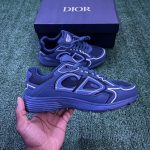 Dior Men's Blue and Navy Trainers - Image 4