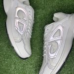 Dior Men's White and Grey Trainers - Image 6