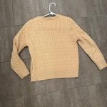 Polo Ralph Lauren Women's Tan and Cream Jumper - Image 3