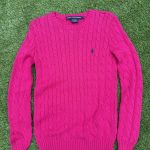 Polo Ralph Lauren Women's Pink and Red Jumper