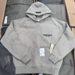 Essentials Men's Grey Hoodie